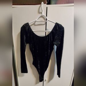 Black Velvet Leotard